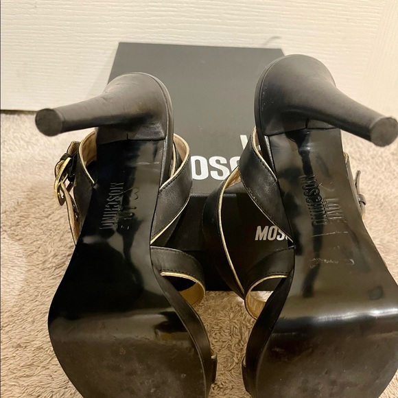 Love Moschino strapped black and gold sandals - Picture 9 of 12